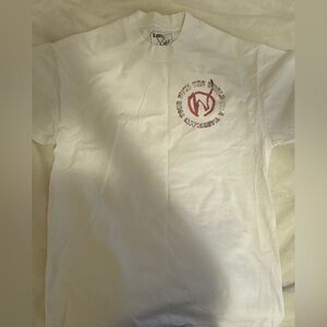 Brent Faiyaz White Graphic Tee with Pink FTW Logo